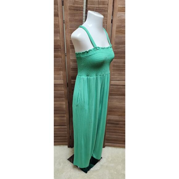 Ingrid + lsabel Womens Green Romper Pants Soft Jumpsuit Maternity Size Large L - Picture 3 of 6